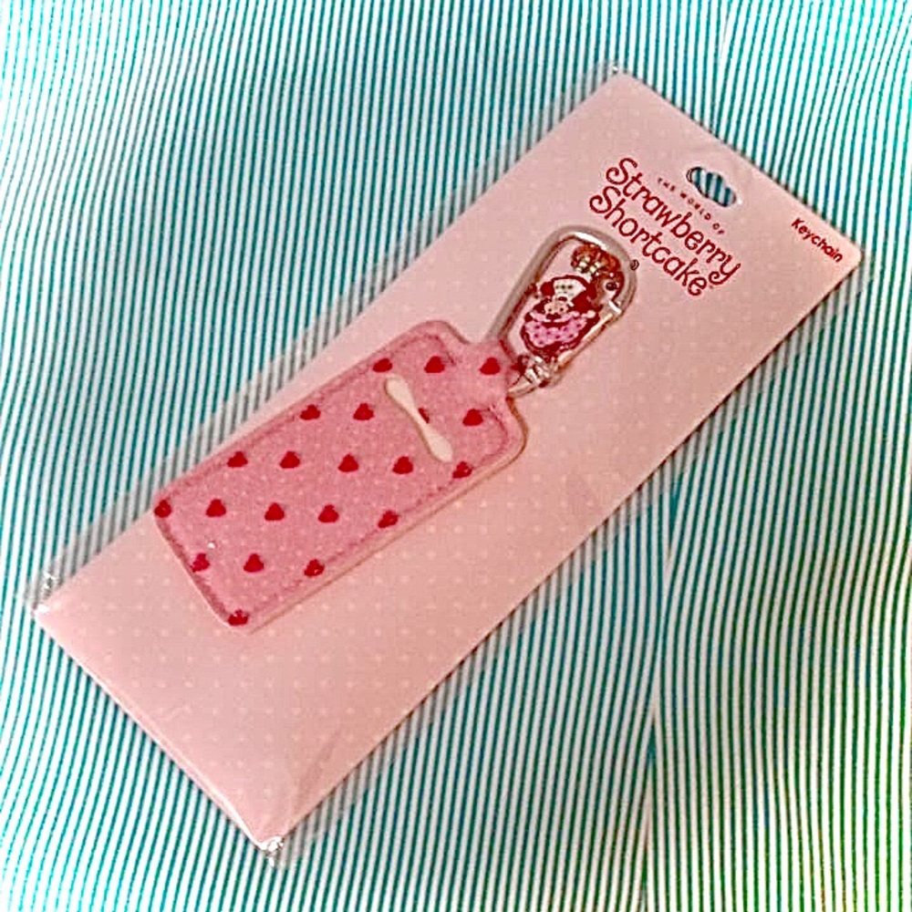 STRAWBERRY SHORTCAKE CHARM KEYCHAIN 🍓 LIPGLOSS HOLDER 🍓LUGGAGE TAG?🍓 BAG CLIP 🍓